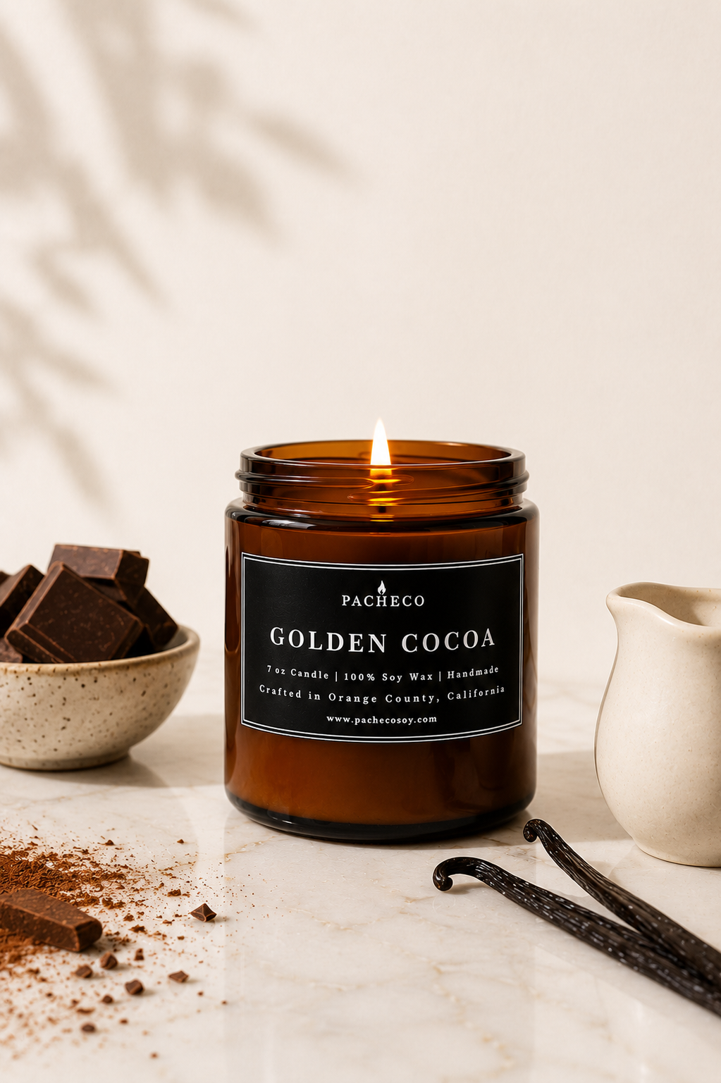 Golden Cocoa - Medium Candle