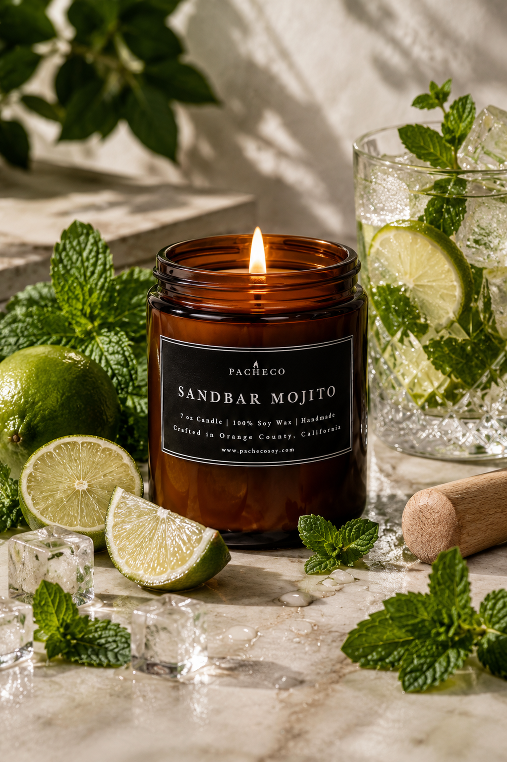 Sandbar Mojito - Medium Candle