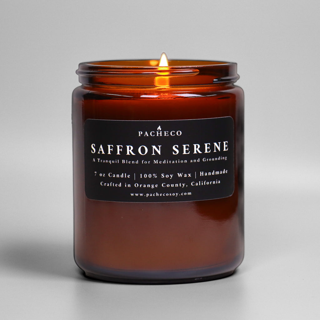 Saffron Serene - Medium Candle