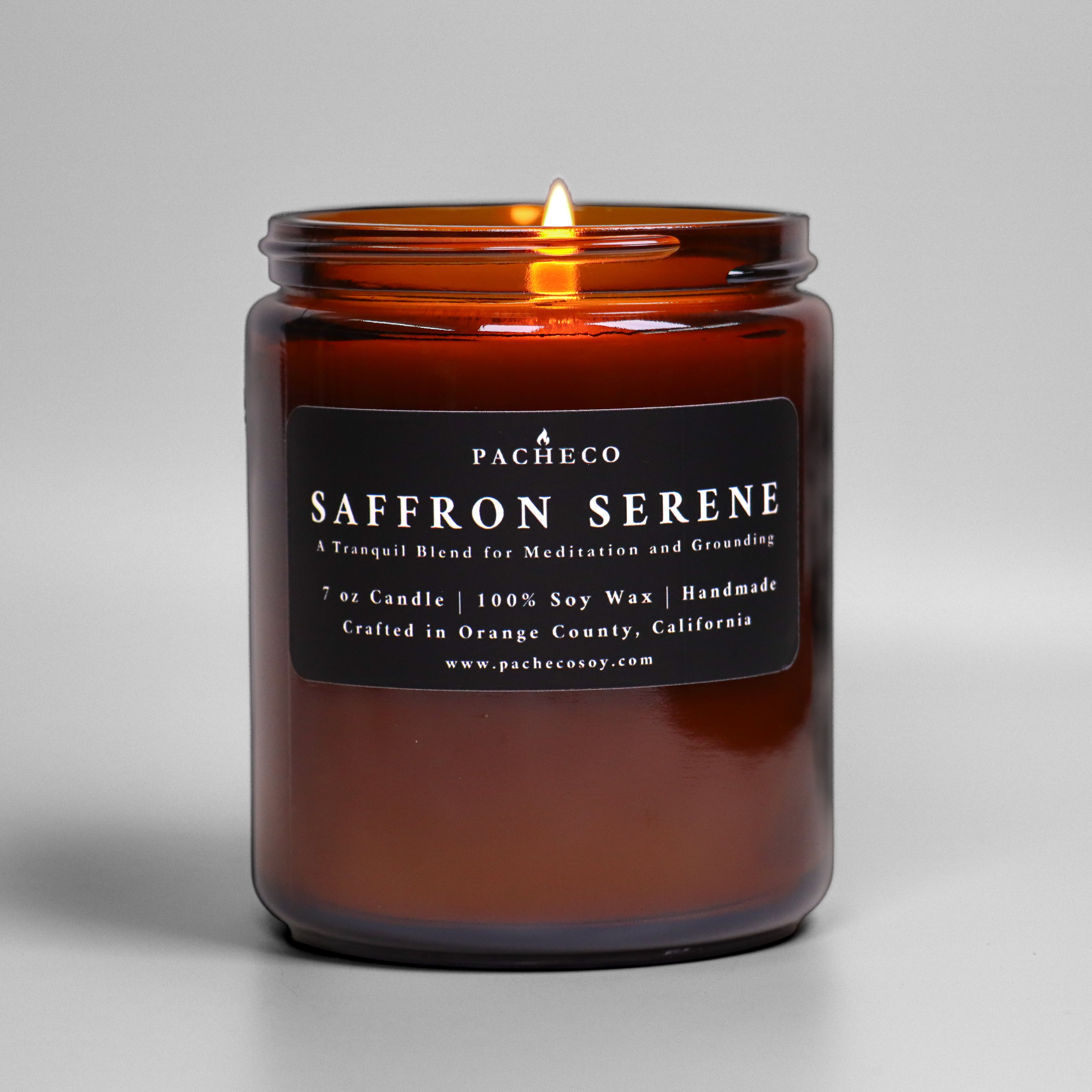 Saffron Serene - Medium Candle