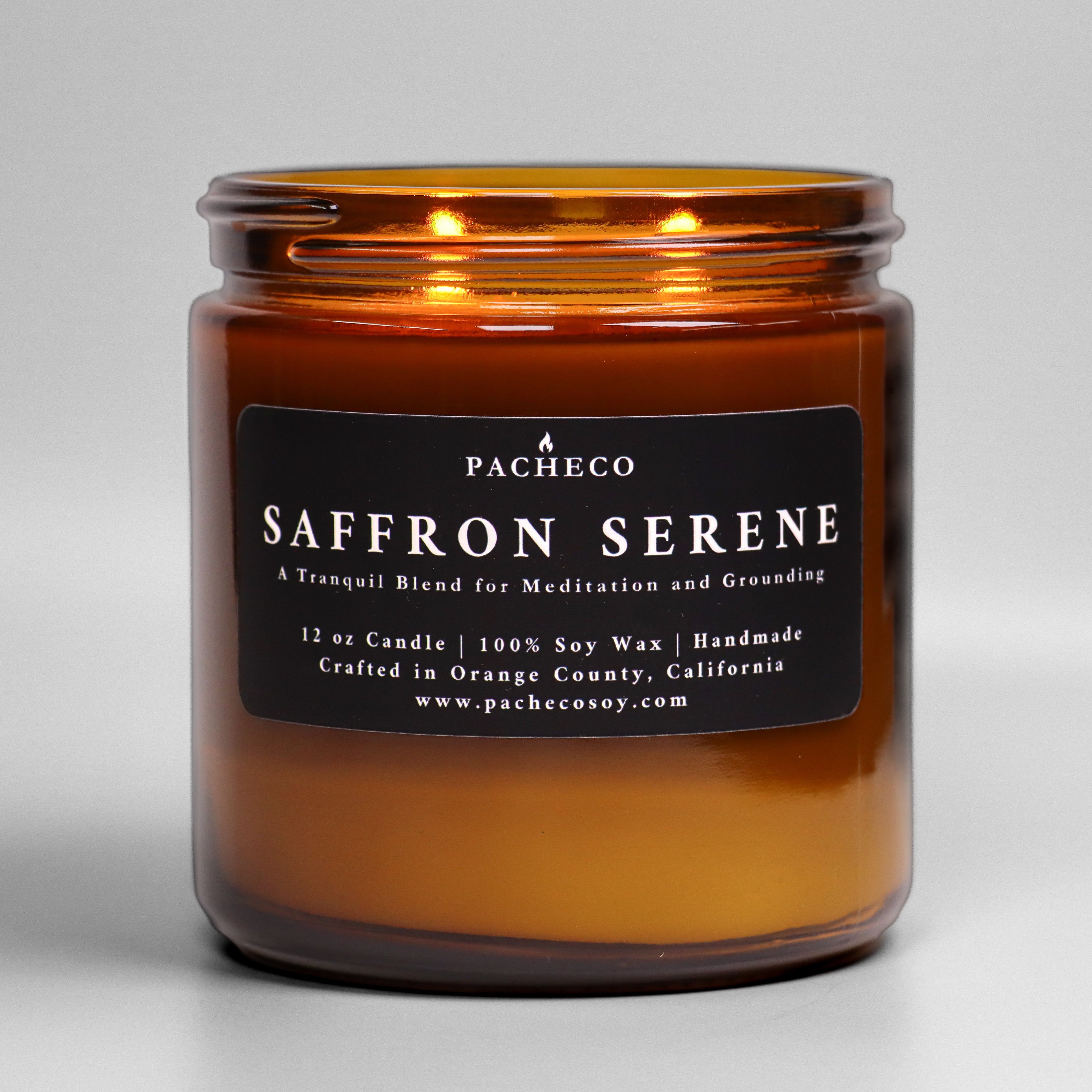 Saffron Serene - Large Double Wick Candle