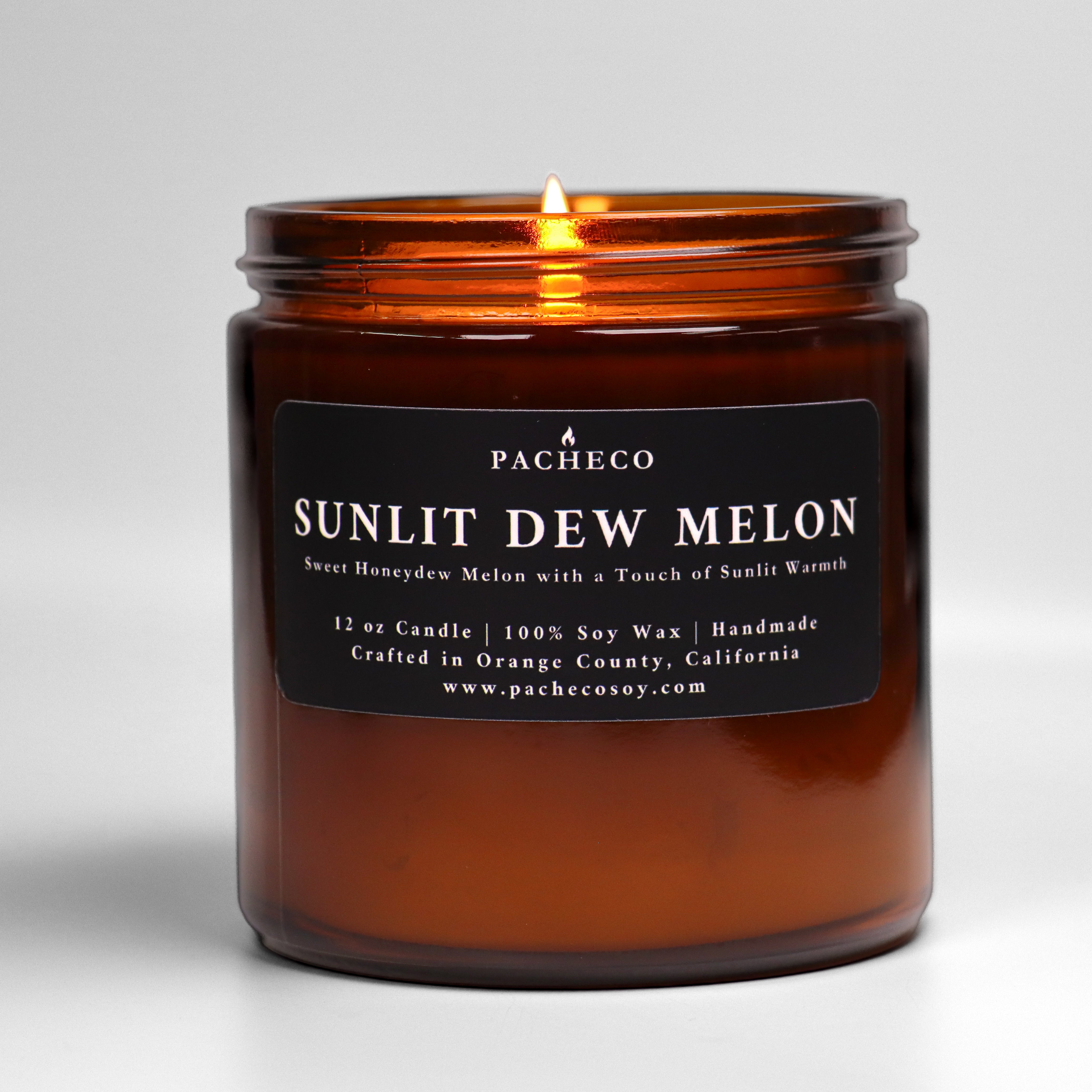 Sunlit Dew Melon - Large Single Wick Candle