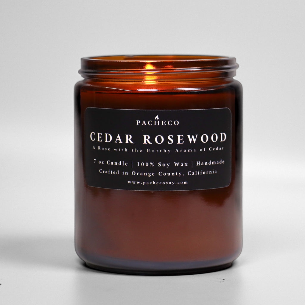 Cedar Rosewood - Medium Candle