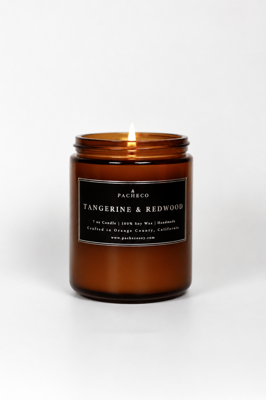 Tangerine & Redwood - Medium Candle