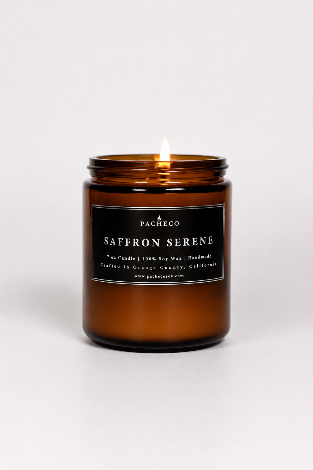 Saffron Serene - Medium Candle